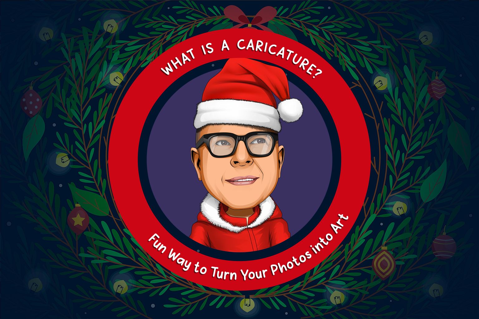 A vibrant digital caricature of a smiling man, showcasing exaggerated facial features in a fun, cartoon style.
