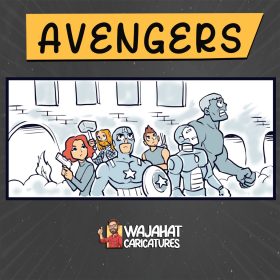 Comic-style fan art of Avengers 2012 Battle of New York scene